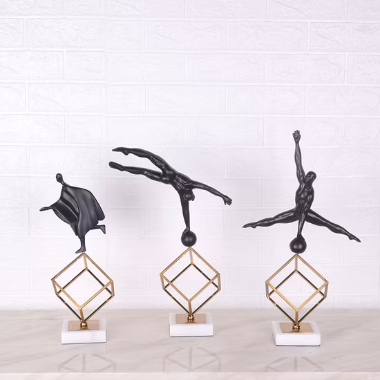 Escultura de estatua de chica bailarina Sexy desnuda de bronce al aire libre figura de señora en bronce