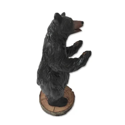 Estatua animal de resina del oso negro para la decoración del jardín del hogar